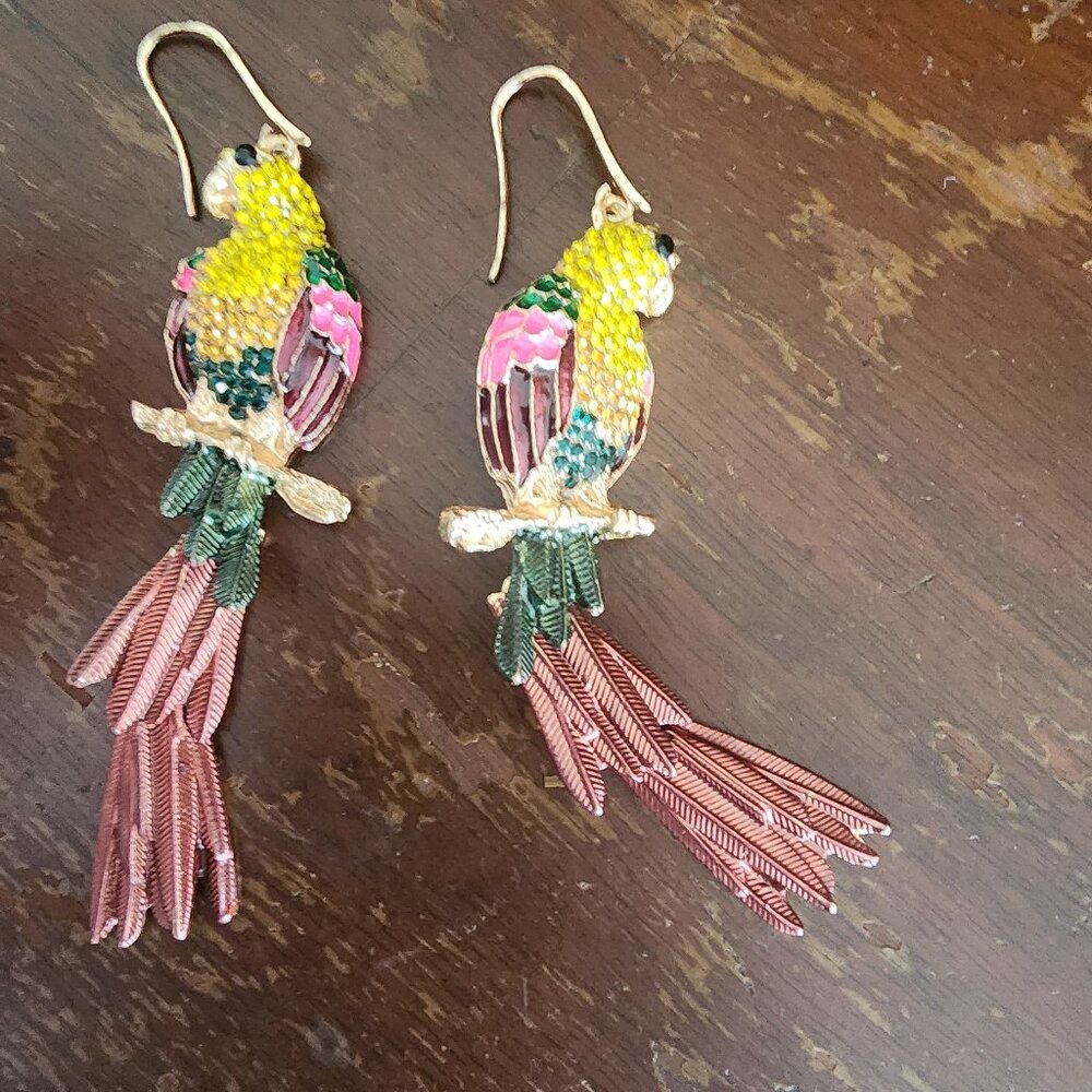 Parrot earings - Picture 6 of 7